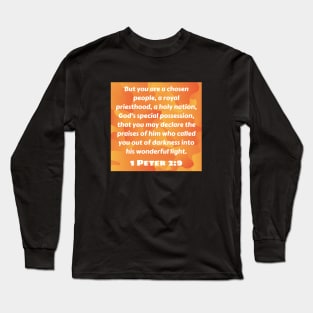 Bible Verse 1 Peter 2:9 Long Sleeve T-Shirt